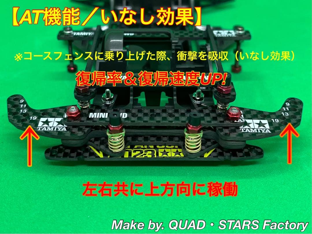 【ミニ四駆・FM-A用】2軸ATピボット＋1軸リヤアンカー　J-CUP2023