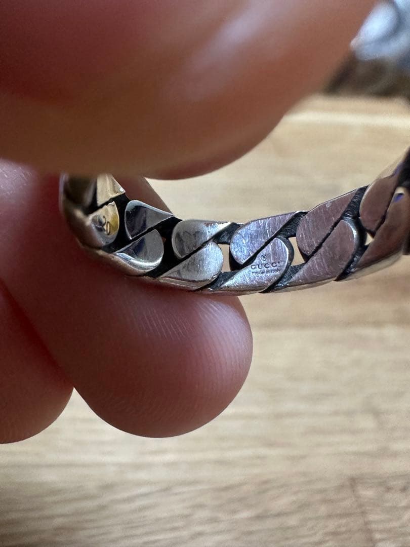 最後値段Gucci シルバー リング 20号