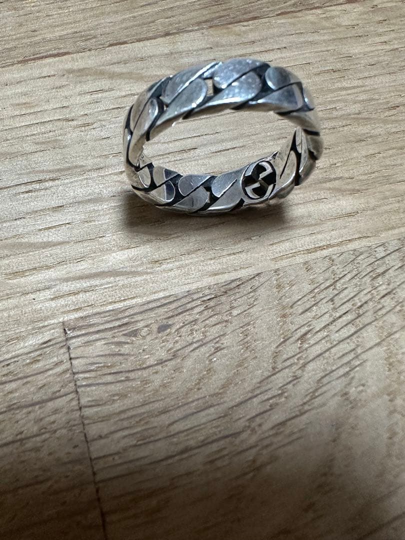 最後値段Gucci シルバー リング 20号