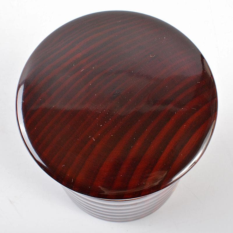 茶道具　加賀漆師　金城萬茂造　蕨蒔絵　烟草筒　煙草入　共箱　V　R5453