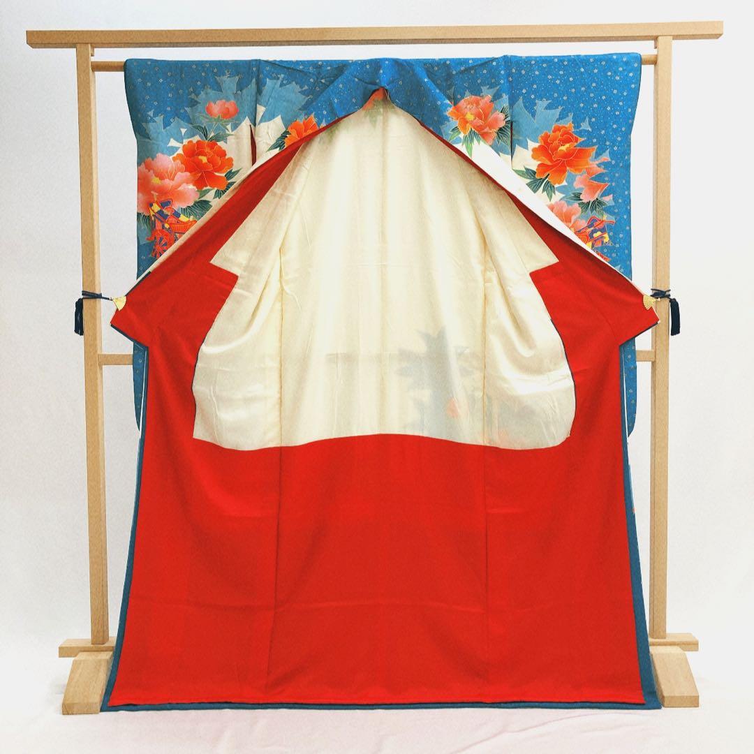 ◎mk-1386 引き振袖 お引きずり 婚礼衣装 金駒刺繍 10-7