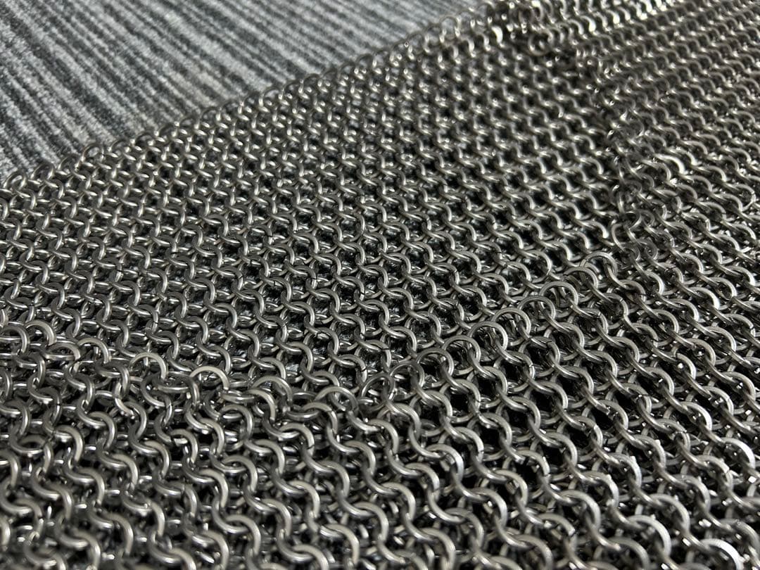 ステンレス　鎖かたびら　帷子　チェーンメイル 長袖　Mサイズ