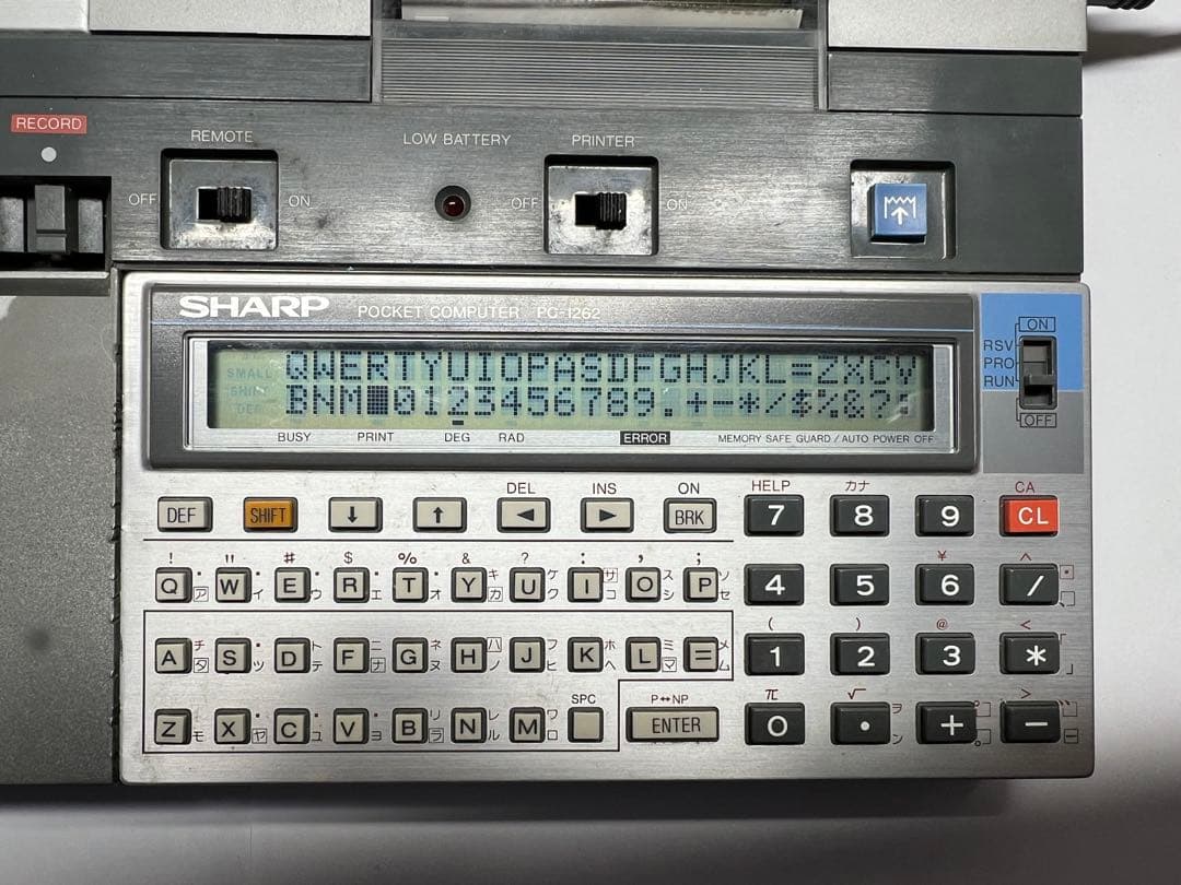 ☆超美品☆SHARP ポケットコンピュータ PC-1262 と CE-125S SHARP