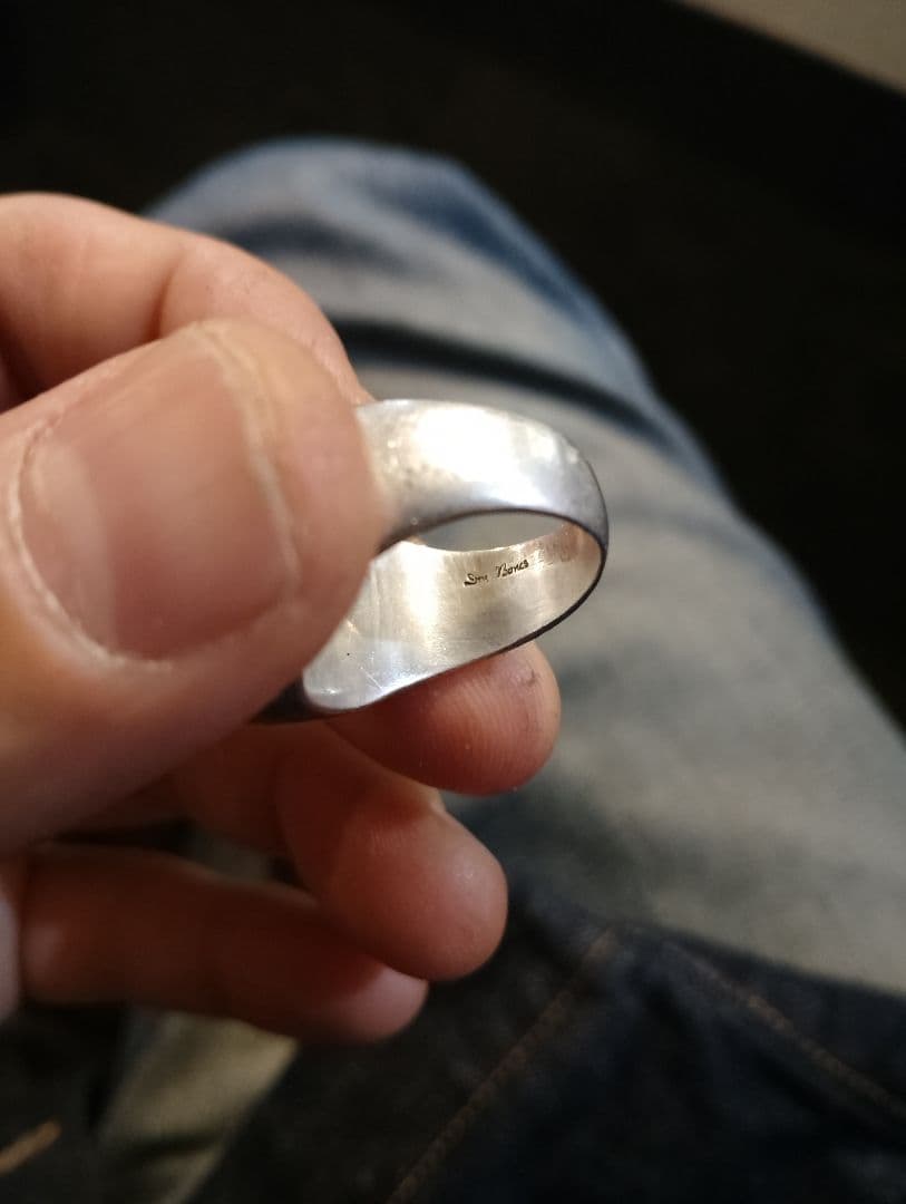 プ*ル様 銀無垢　廃盤品DRY BONES Two Face K18 リング無垢