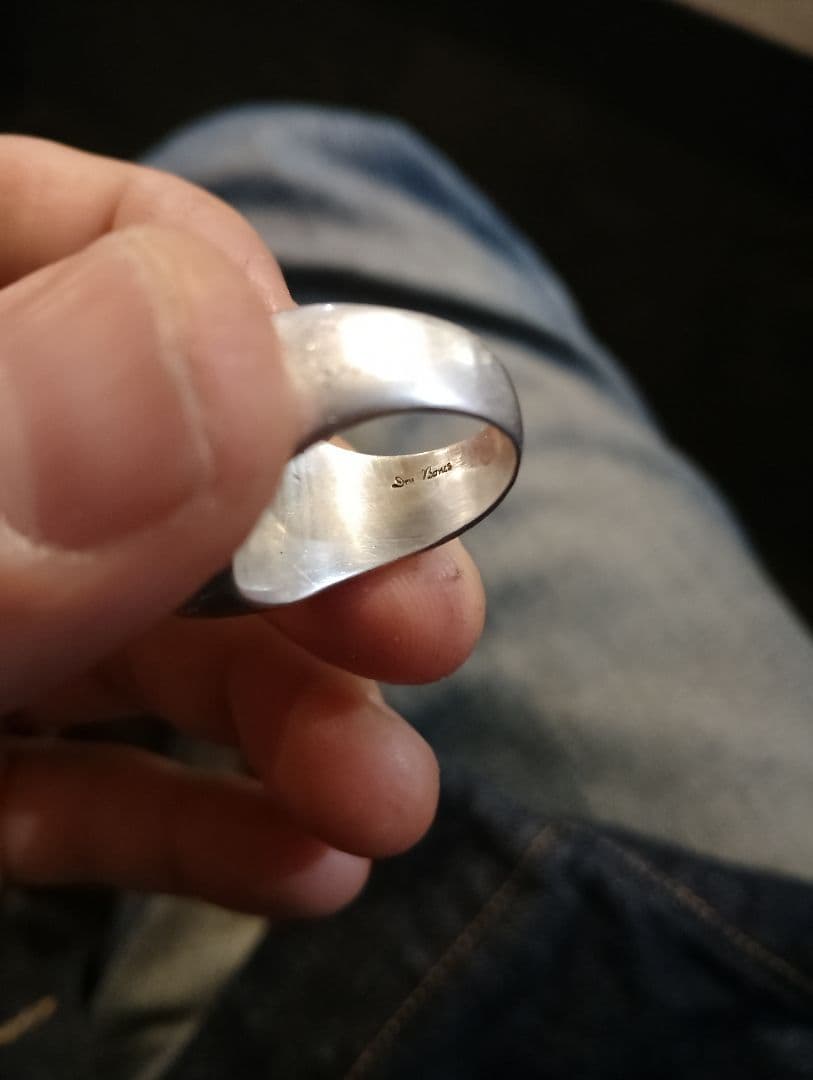 プ*ル様 銀無垢　廃盤品DRY BONES Two Face K18 リング無垢