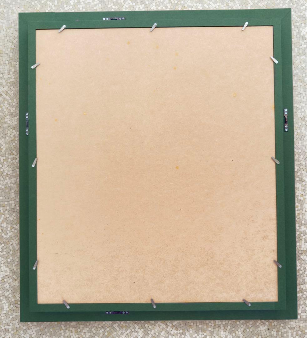 額装付き】田辺至「海」F3号 油彩画／サイン有／昭和の洋画家