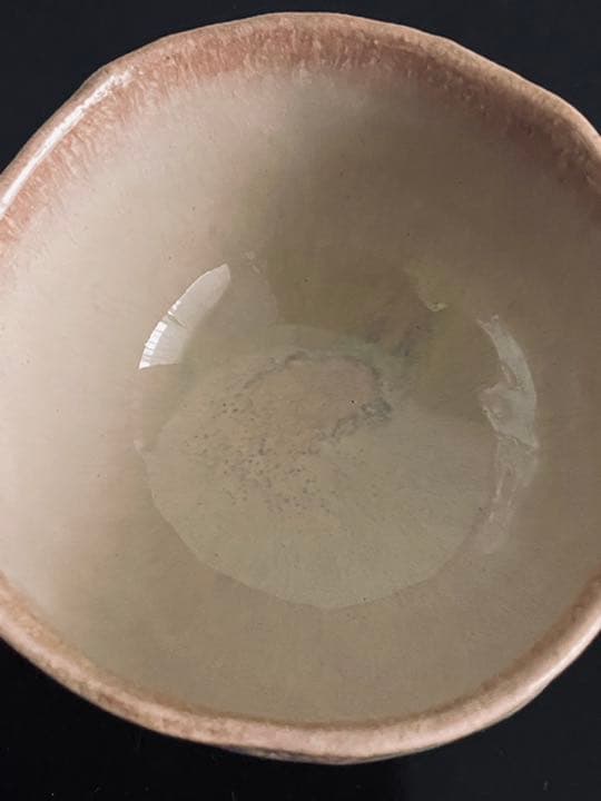 藤平寧抹茶盌モーヴ色茶道茶碗藤平伸共箱