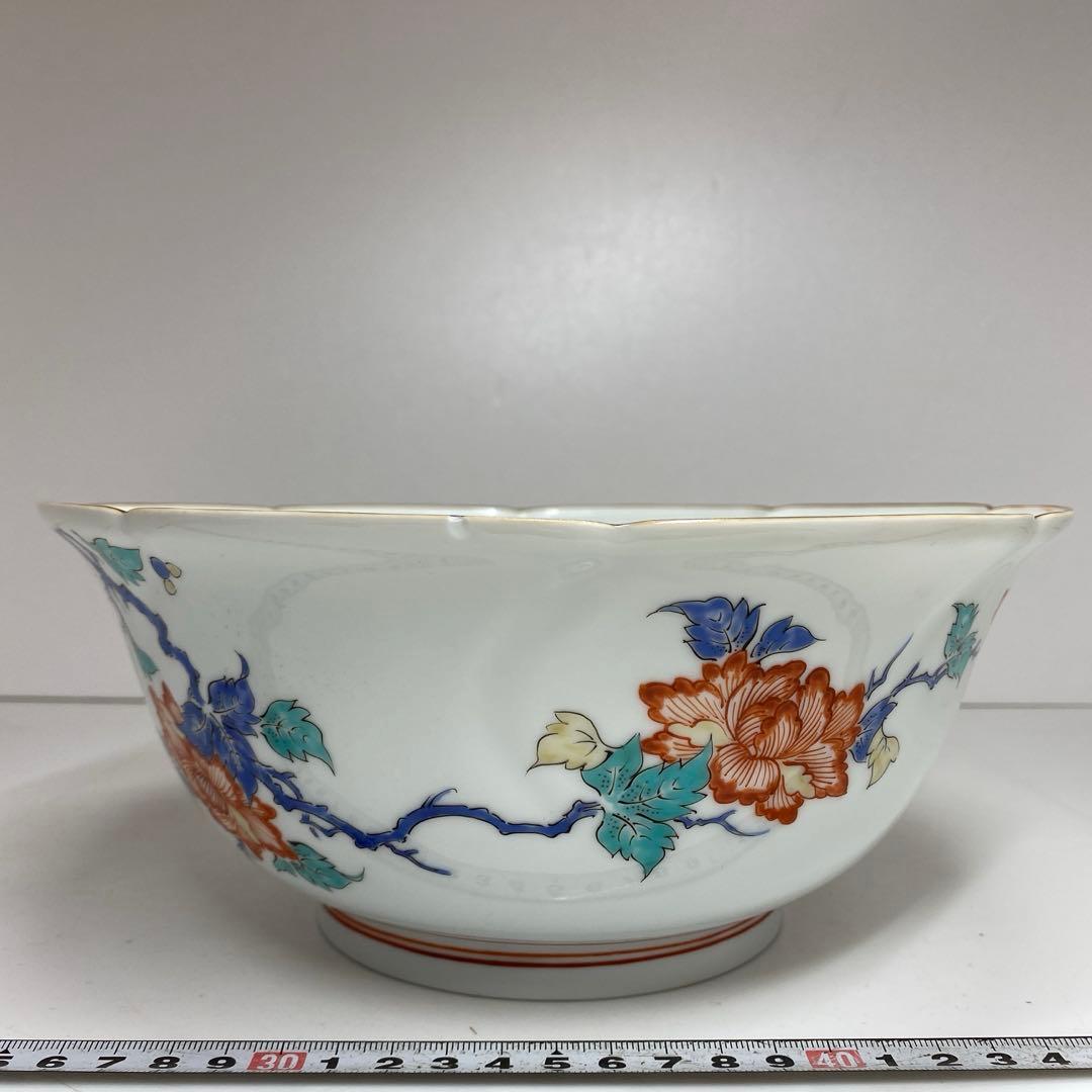 酒井田柿右衛門　大鉢　直径約約24㎝　東Y7-0117①