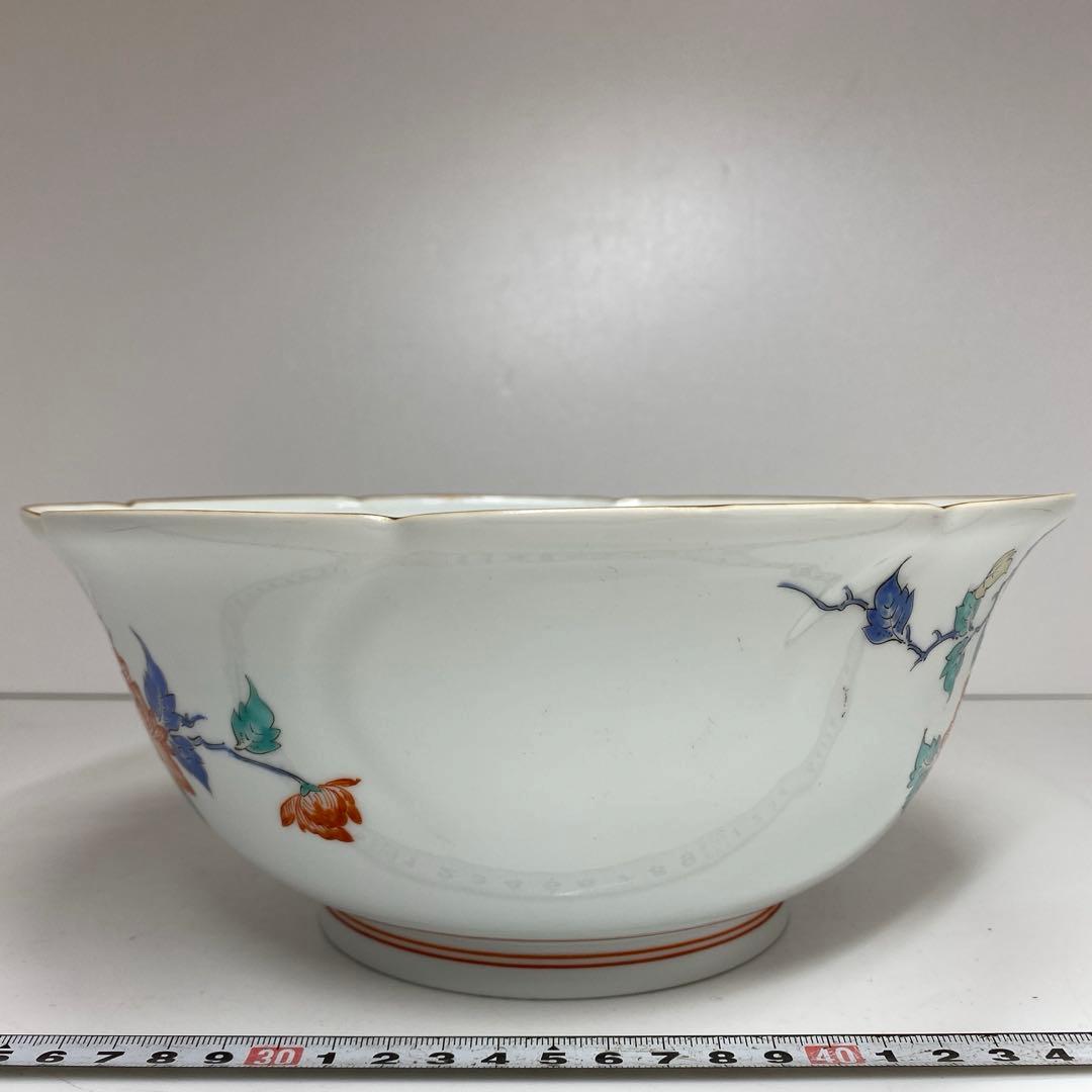 酒井田柿右衛門　大鉢　直径約約24㎝　東Y7-0117①