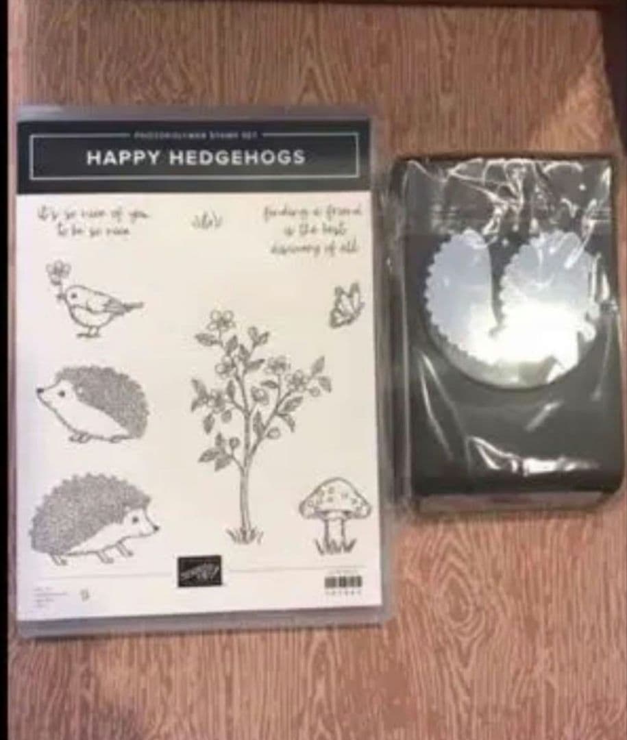 未使用　スタンピンアップ　happy hedgehogs セット 未使用スタンピンアップhappy hedgehogs セット