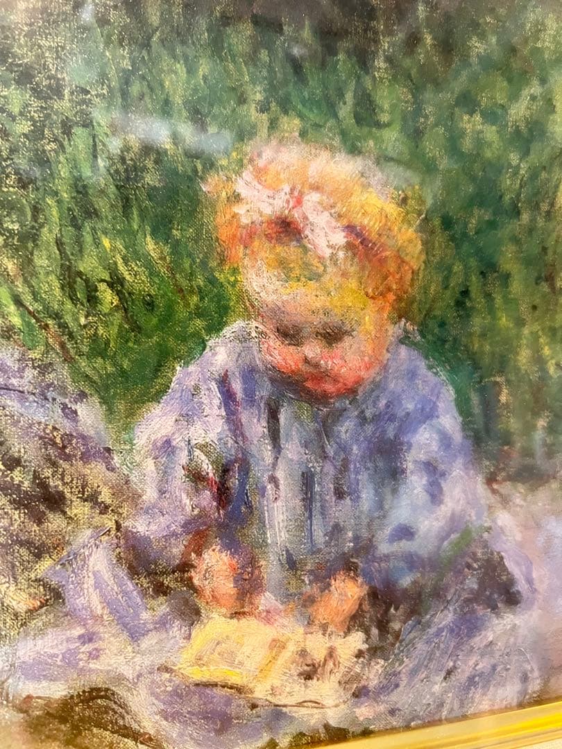 Claude Monet【庭のカミーユ・モネと子供】