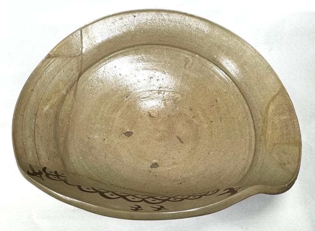 古唐津 絵唐津特大鉢 約3kg 時代物 発掘品 ウブ品 古美術 WWTT117