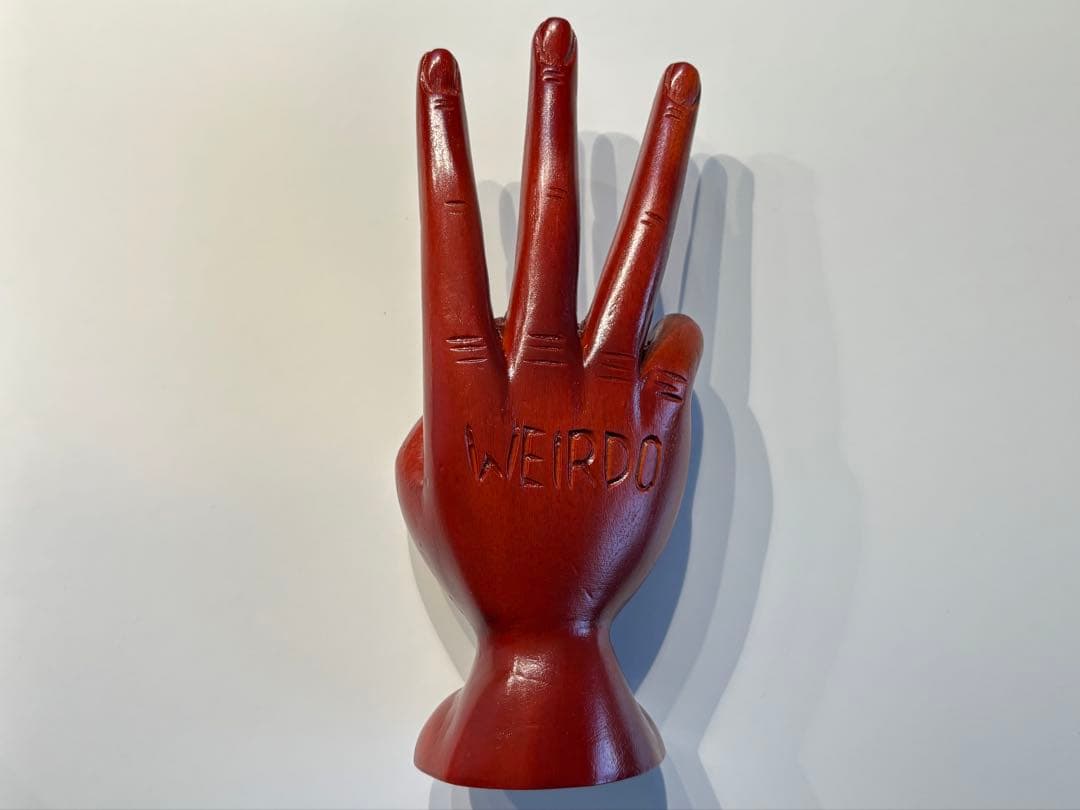 希少品　weirdo ディスプレイ　置物　木製