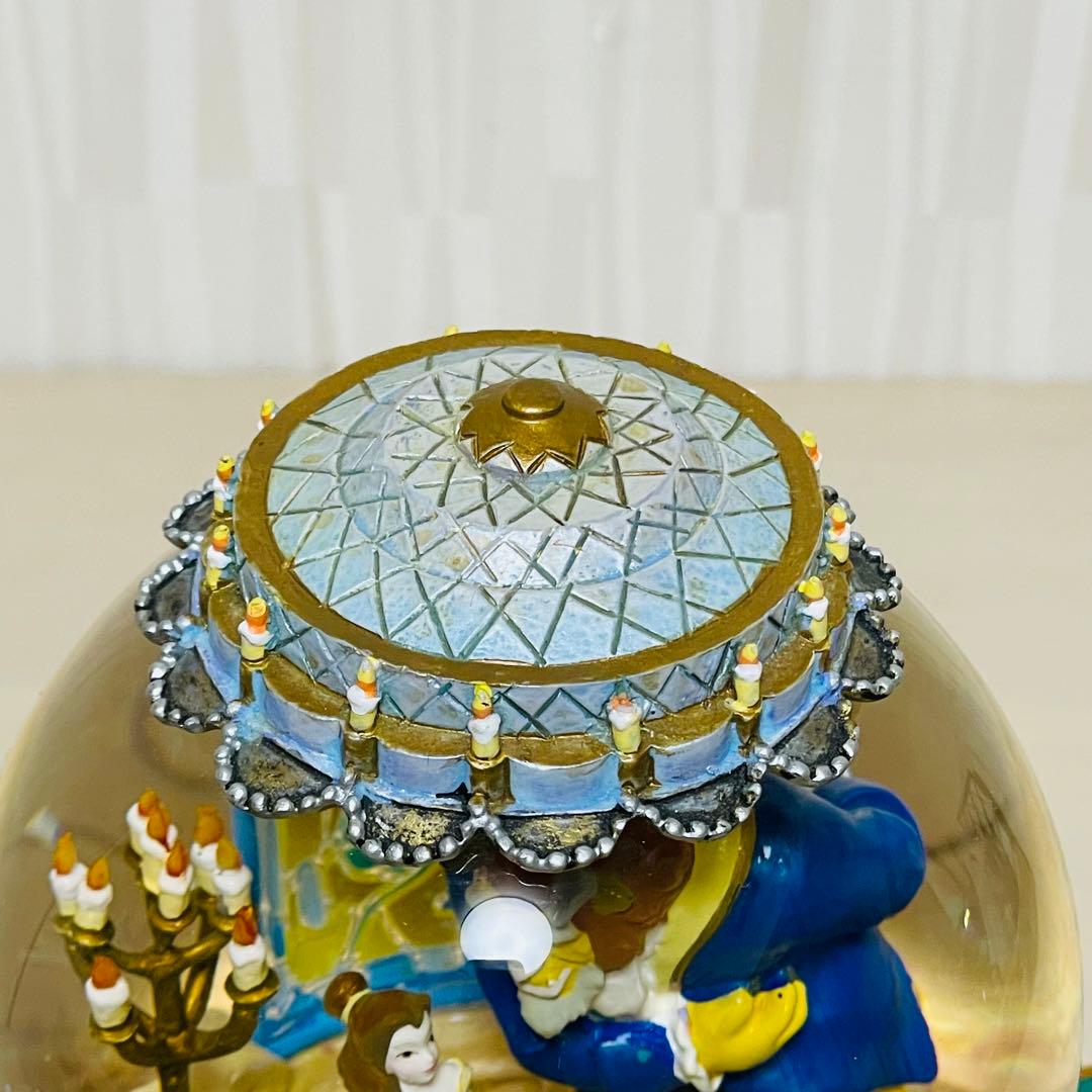 ディズニー 美女と野獣 スノードーム スノーグローブ オルゴール 置物 オブジェ