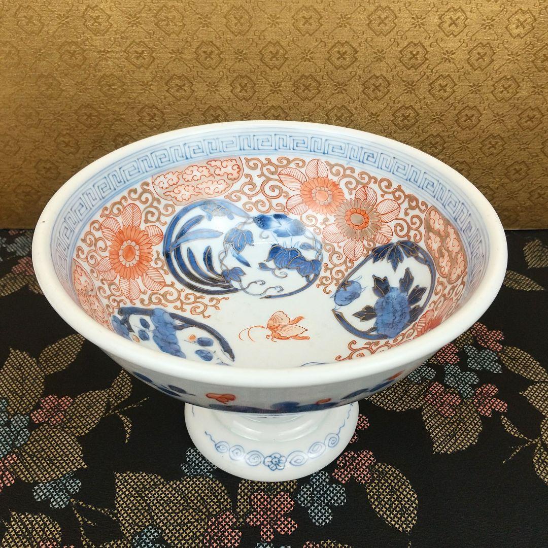 【お値下げしました！】古伊万里　色絵　蝶　丸文　盃洗 お値下げしました！】古伊万里 色絵 蝶 丸文 盃洗 【公式通販】