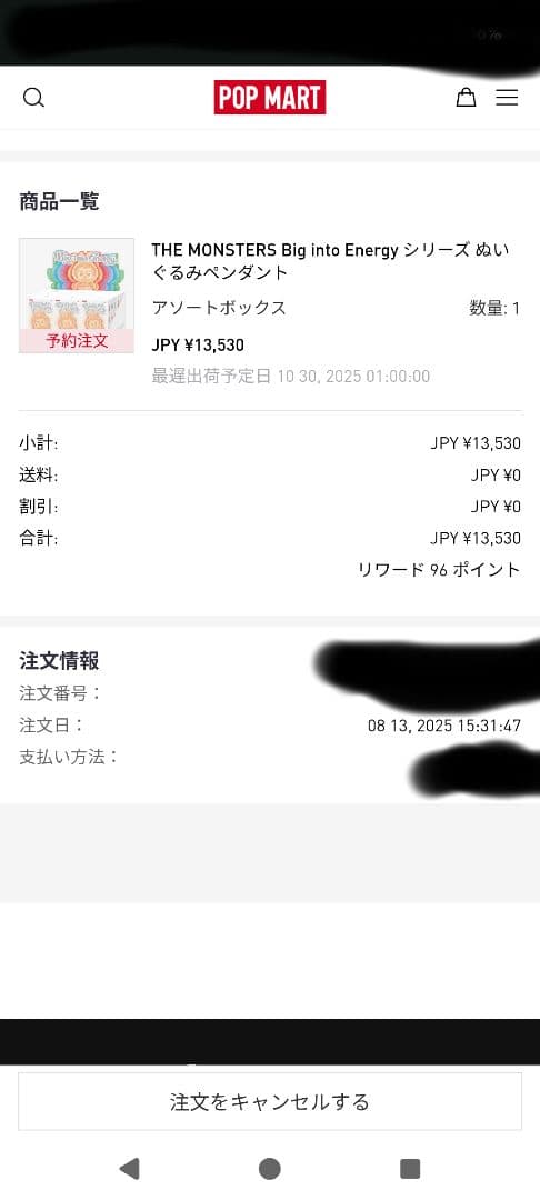 ラブブ　POP MART Big into Energy アソートBOX