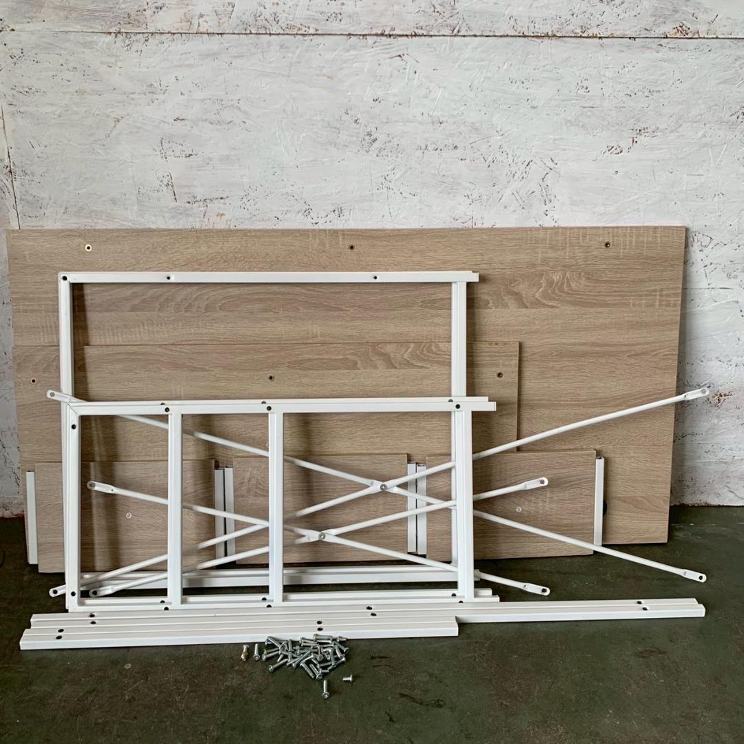 【モダンデコ】 L字型 パソコンデスク ワークデスク 組み立て式 A0445