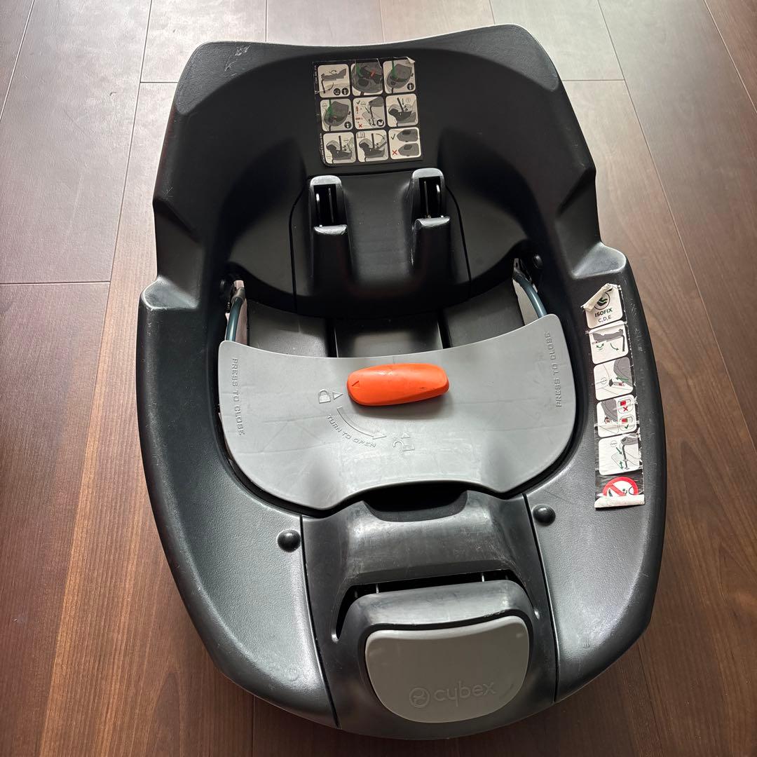 オレンジ ベビーシート 5点式ハーネス付き