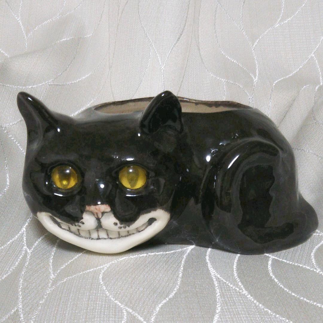 英国☆ウィンスタンレイ ケンジントンキャット☆チェシャ猫プランター