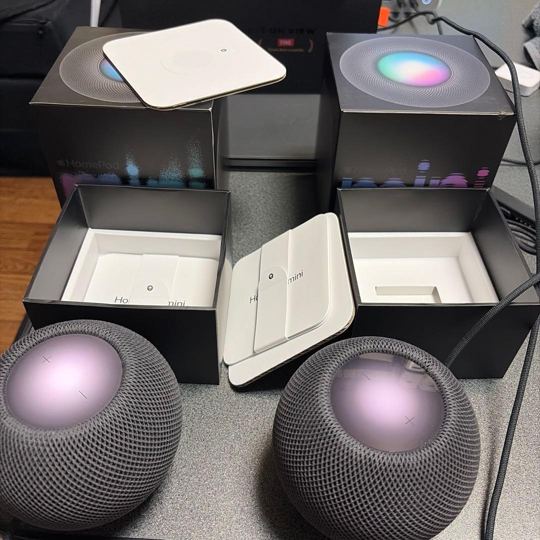Apple HomePod miniホームポッド ミニ スペースグレー x2