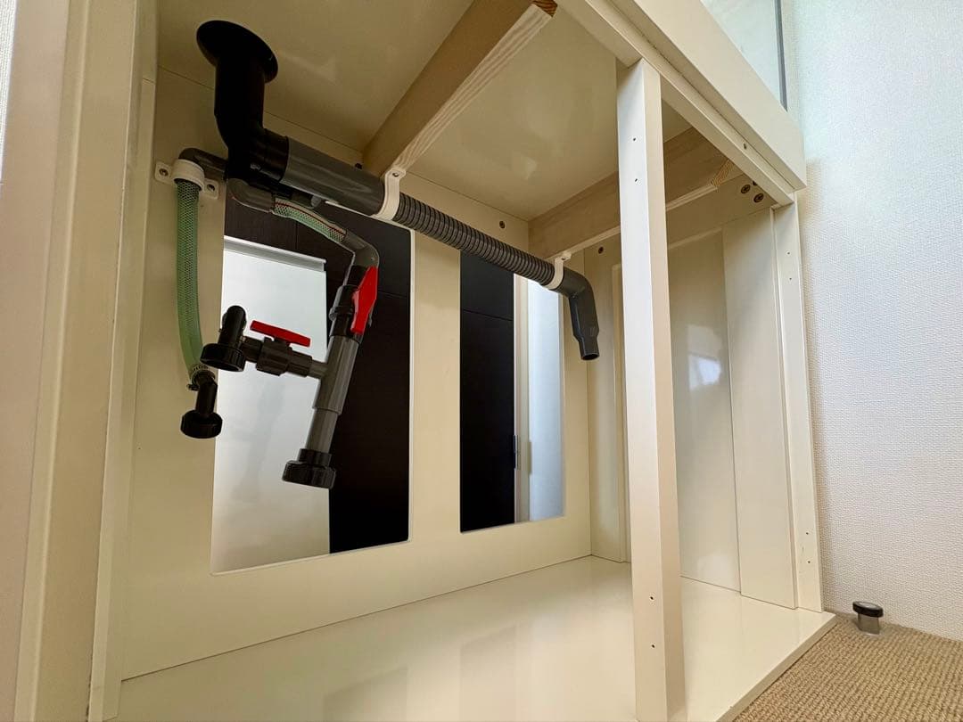 オーバーフロー水槽900×450×H500 引き取り限定 水槽 900 450 450」の