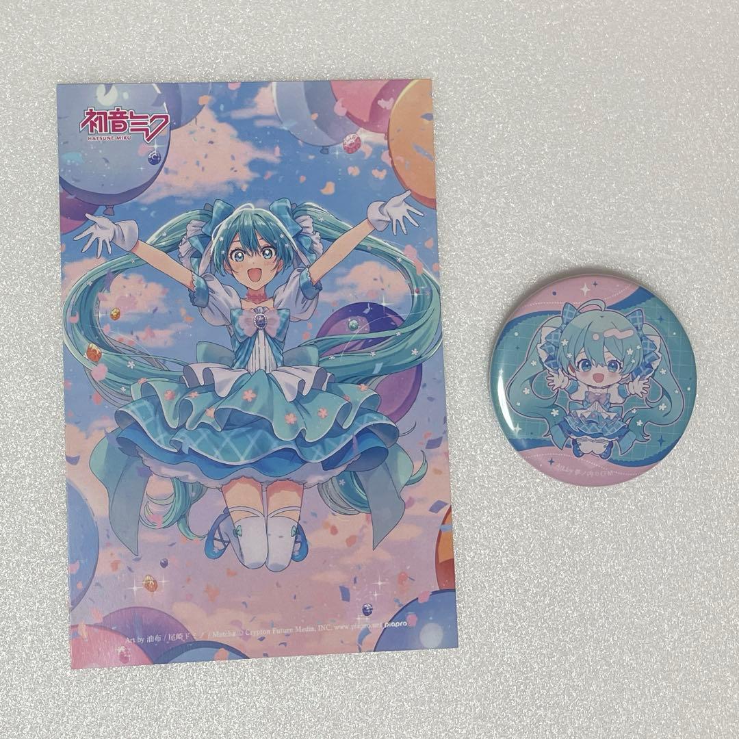スカイタウン出張所 コミケ 雪ミク ポストカード 缶バッジセット
