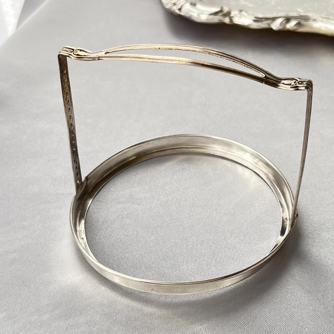 【純銀/ガラス】ワイングラスコースター 6枚 スターリングシルバー