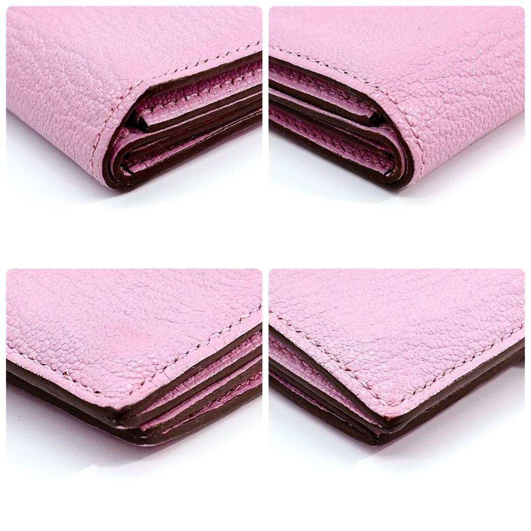 極美品 エルメス ベアンミニ カードケース ケース ミニ財布 ピンク