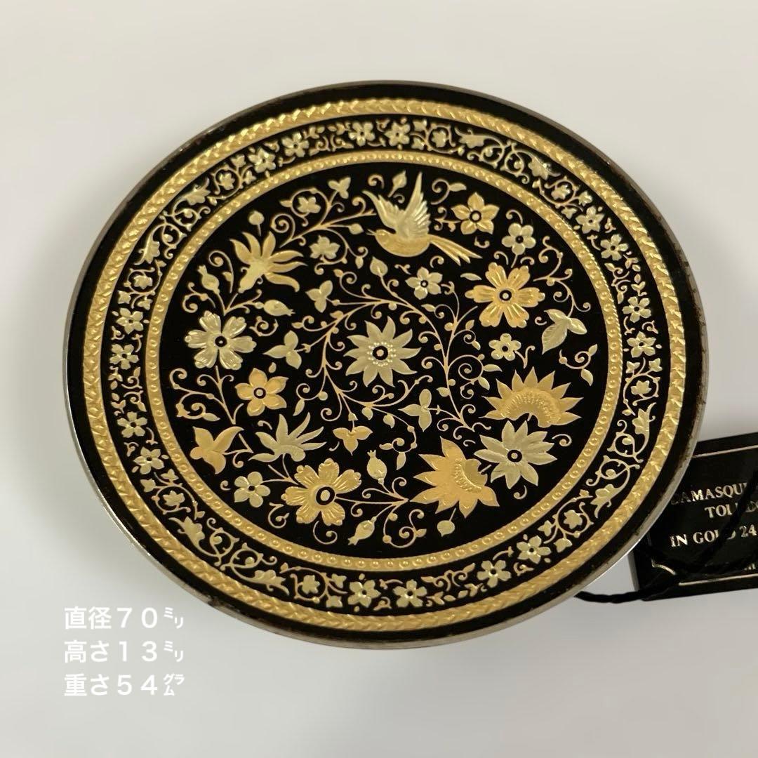 スペイン トレド 象嵌細工「ダマスキナード」 飾り皿（径70㍉、高