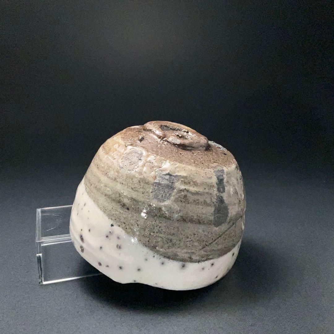 抹茶碗　鯉江良二　楽設楽　共箱　現代陶芸家　常滑　R1404お3