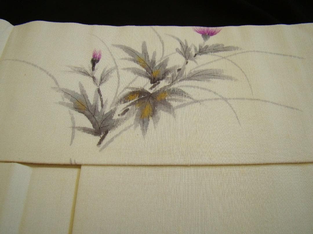 紬・小紋用 紬地 なごや帯 正絹 未使用 Ns1705