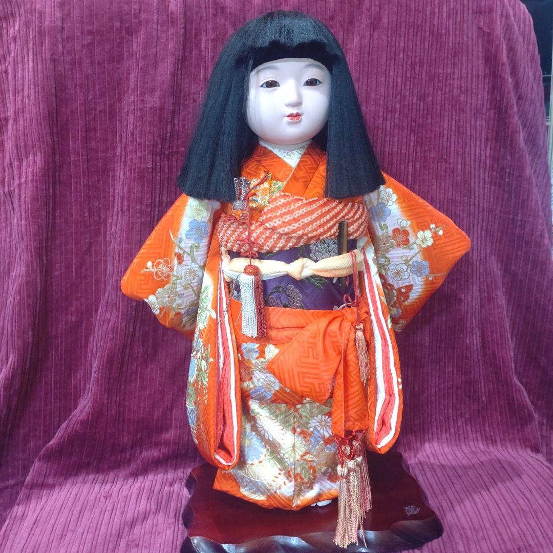 最終価格特級呪物髪の毛が伸び続ける座敷童子様が宿る日本人形47×35