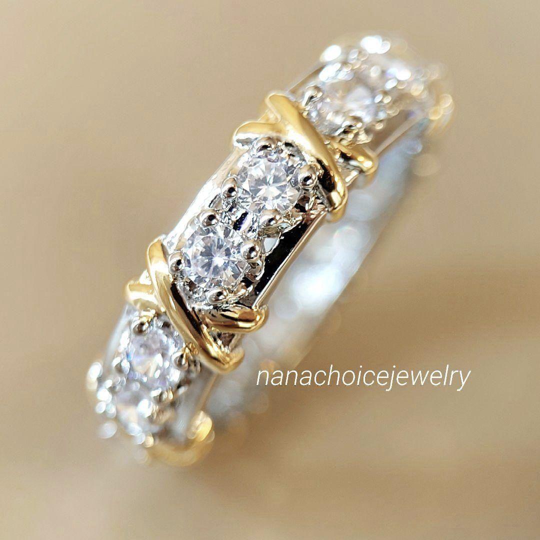 2525 高級 sona ダイヤモンド フルエタニティ リング ゴールド 限定