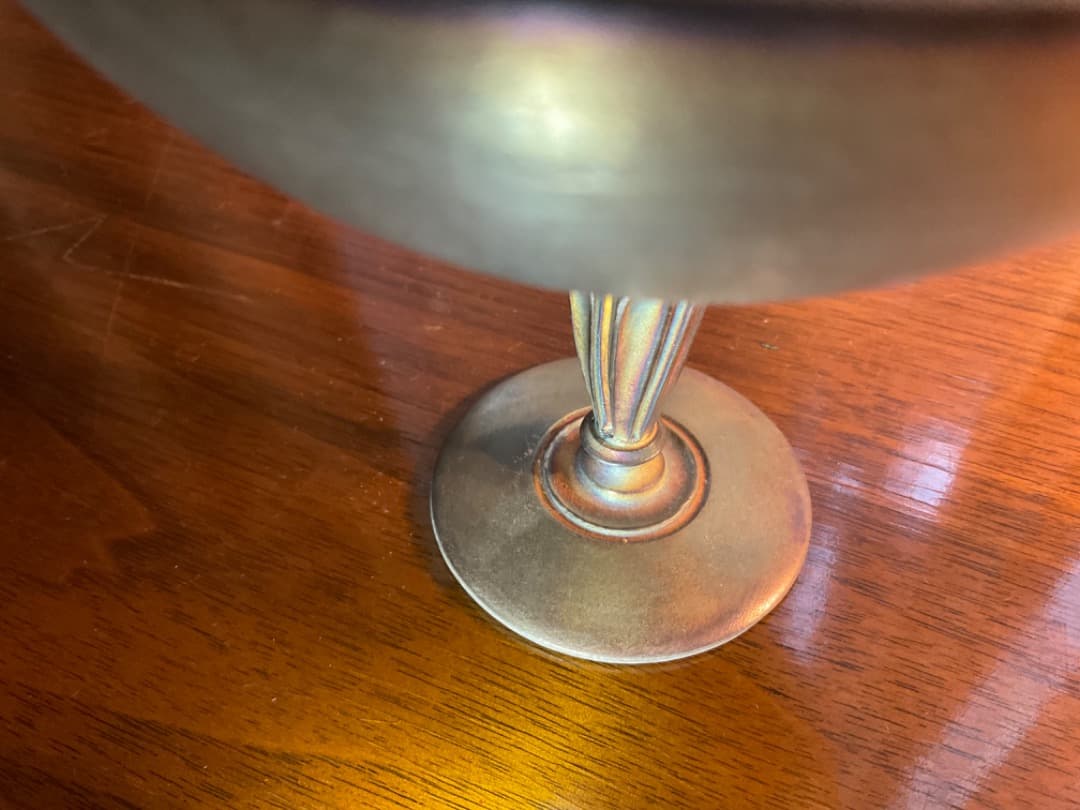 伊藤剛俊 銀箔押しのような脚付杯 洗練された形、美しい