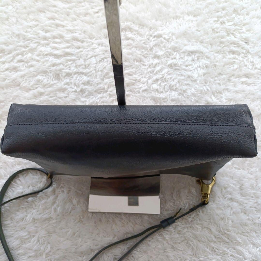 ✨️美品✨️イルビゾンテ　ショルダーバッグ　ハンドバッグ　2way　ネイビー