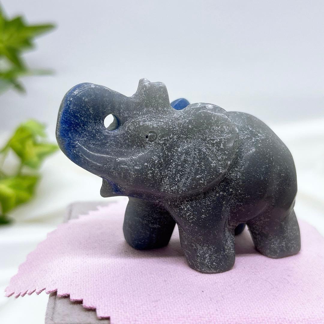 天然石 トロレアイトの象 トロレアイト 象 ミックスベリル 天然石