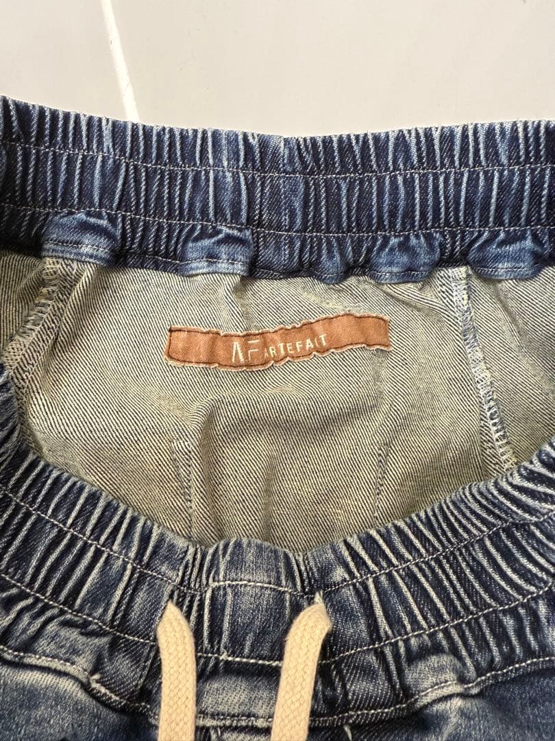 希少モデル】A.F ARTEFACT ストレッチ サルエル カーゴ デニム - メルカリ