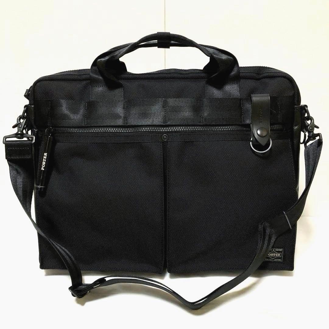 新品同様✨現行タグ ポーターヒートビジネスバッグ2way A4可 黒 吉田カバン