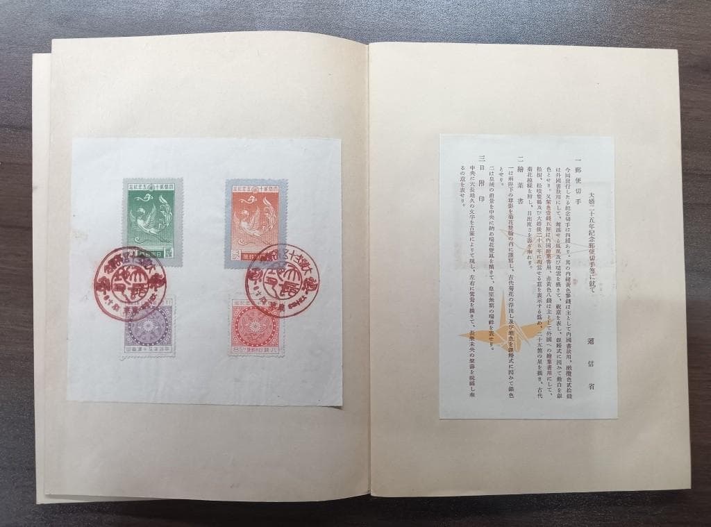 紀念郵便切手帖 大正十年四月二十日逓信省発行