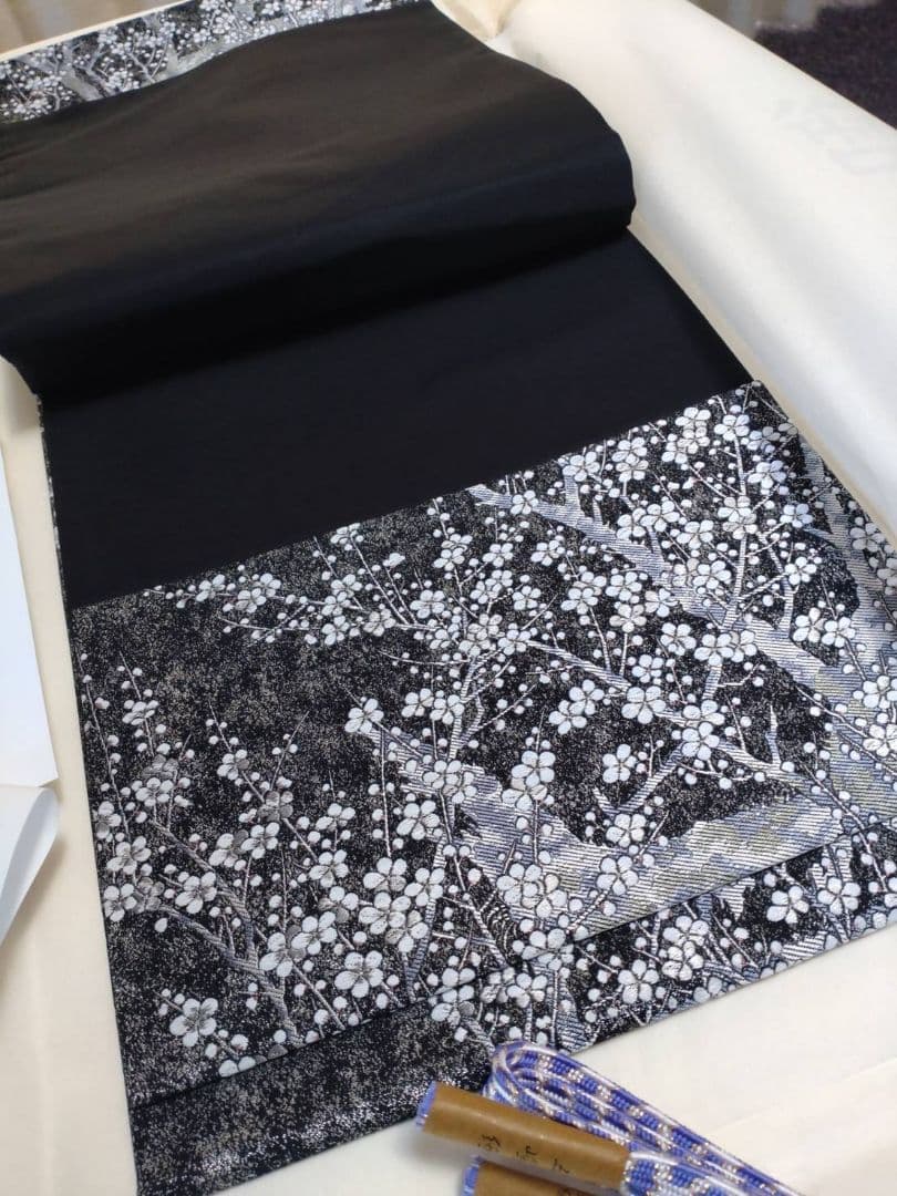 正絹西陣織大光謹製美しいキモノ掲載若冲梅花豪華袋帯 正絹西陣織大光