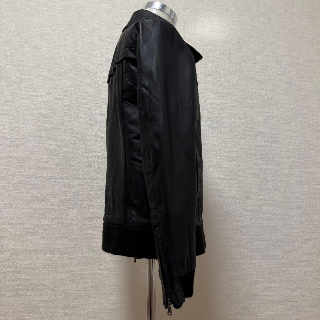 RETRO GRADE シングルライダースジャケット 本革 IDEAL 黒 L