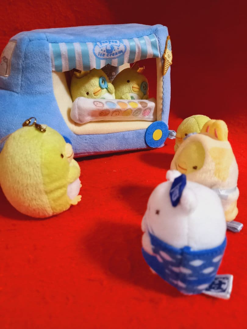 すみっコぐらし ］てのりぬいぐるみ ハウス 車 まとめセット 現状