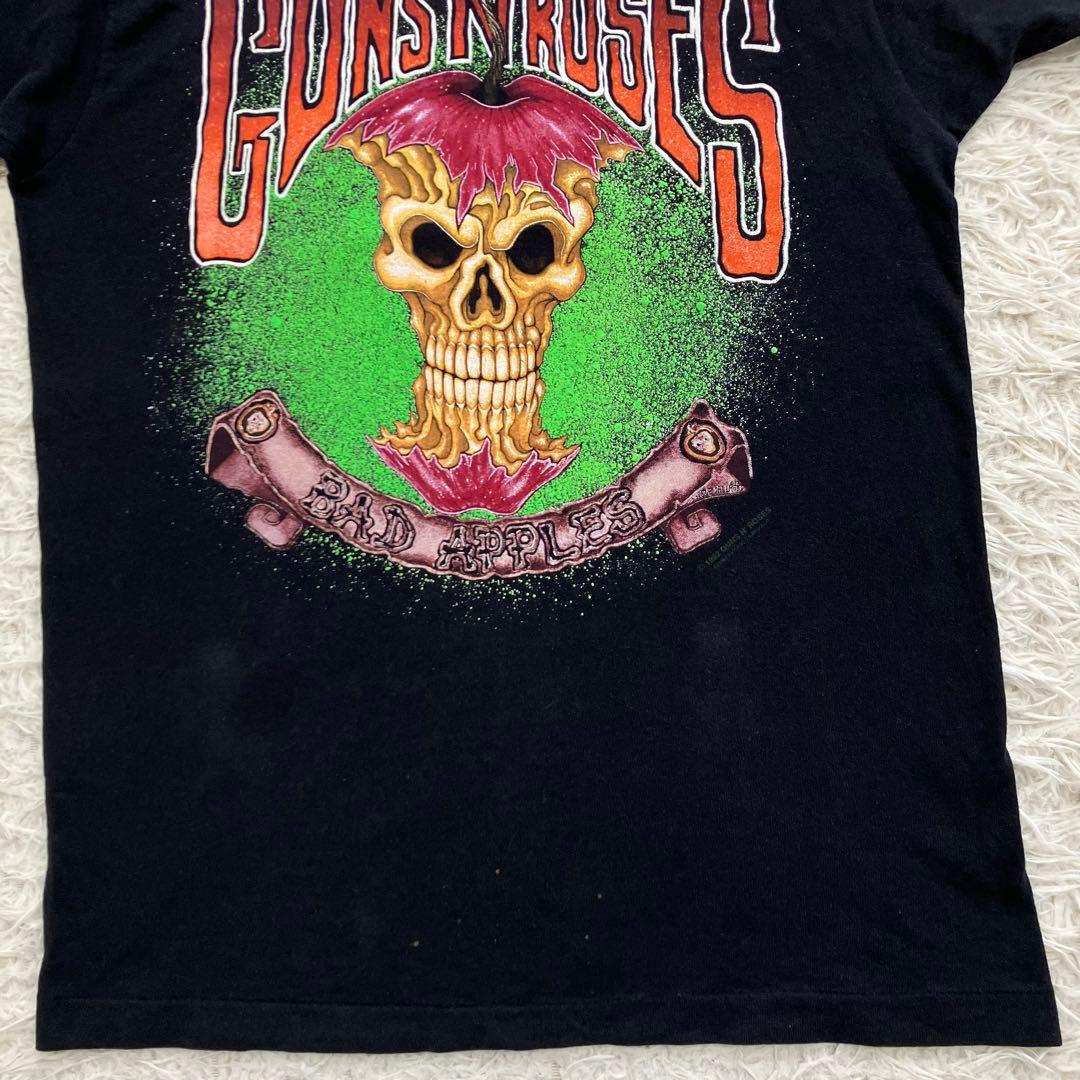 《90s美品珍品人気早い者勝》ガンズアンドローゼズバッドアップルズtシャツ