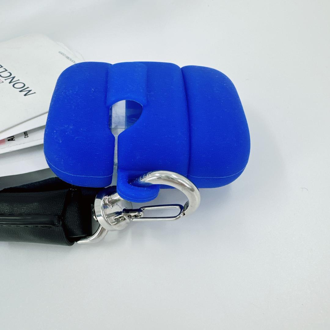 MONCLER モンクレール AirPodsケース ショルダー紐 シリコン 青 - メルカリ