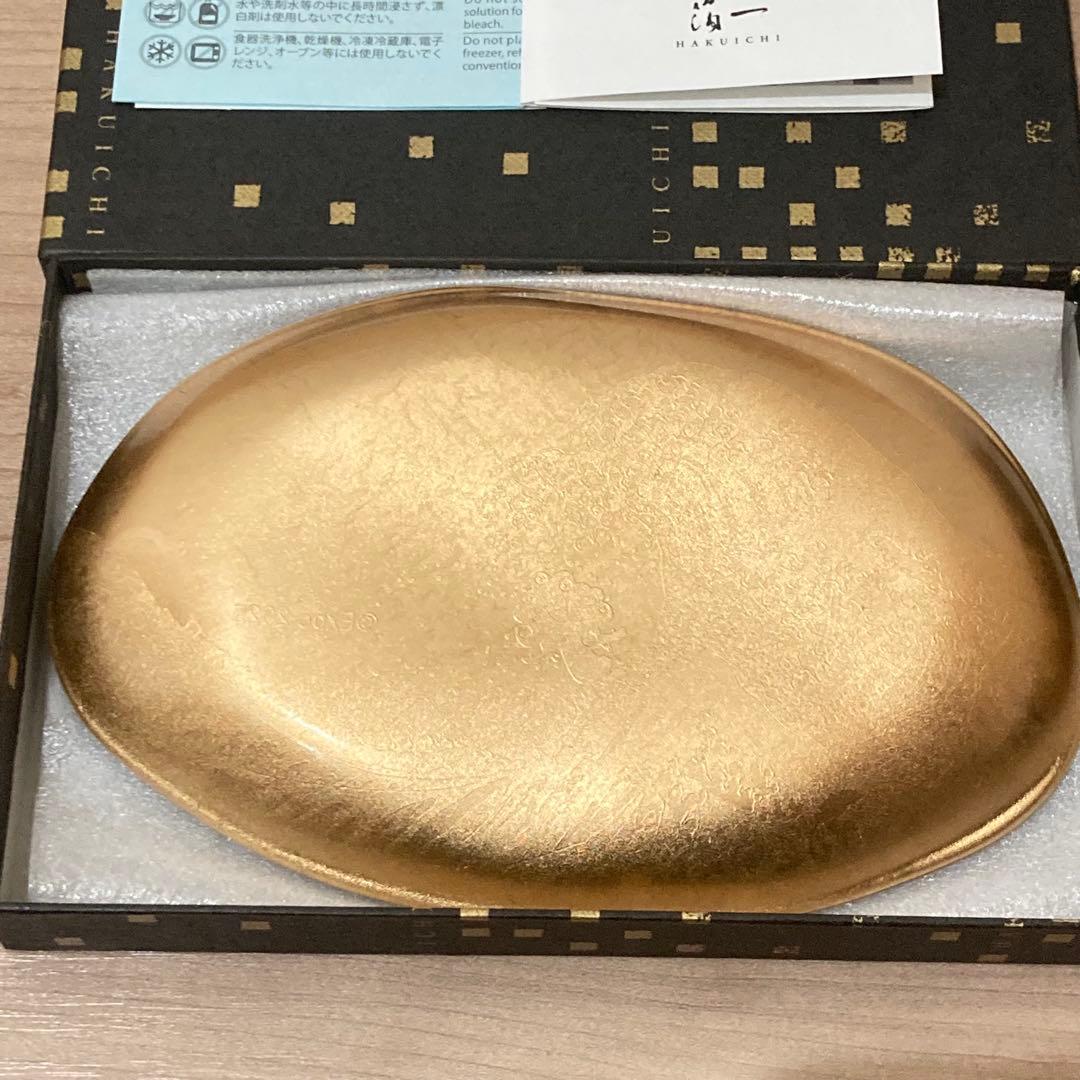 大阪万博 ガラストレー 箔一 ミャクミャク 金箔 箔名画 神奈川沖浪裏