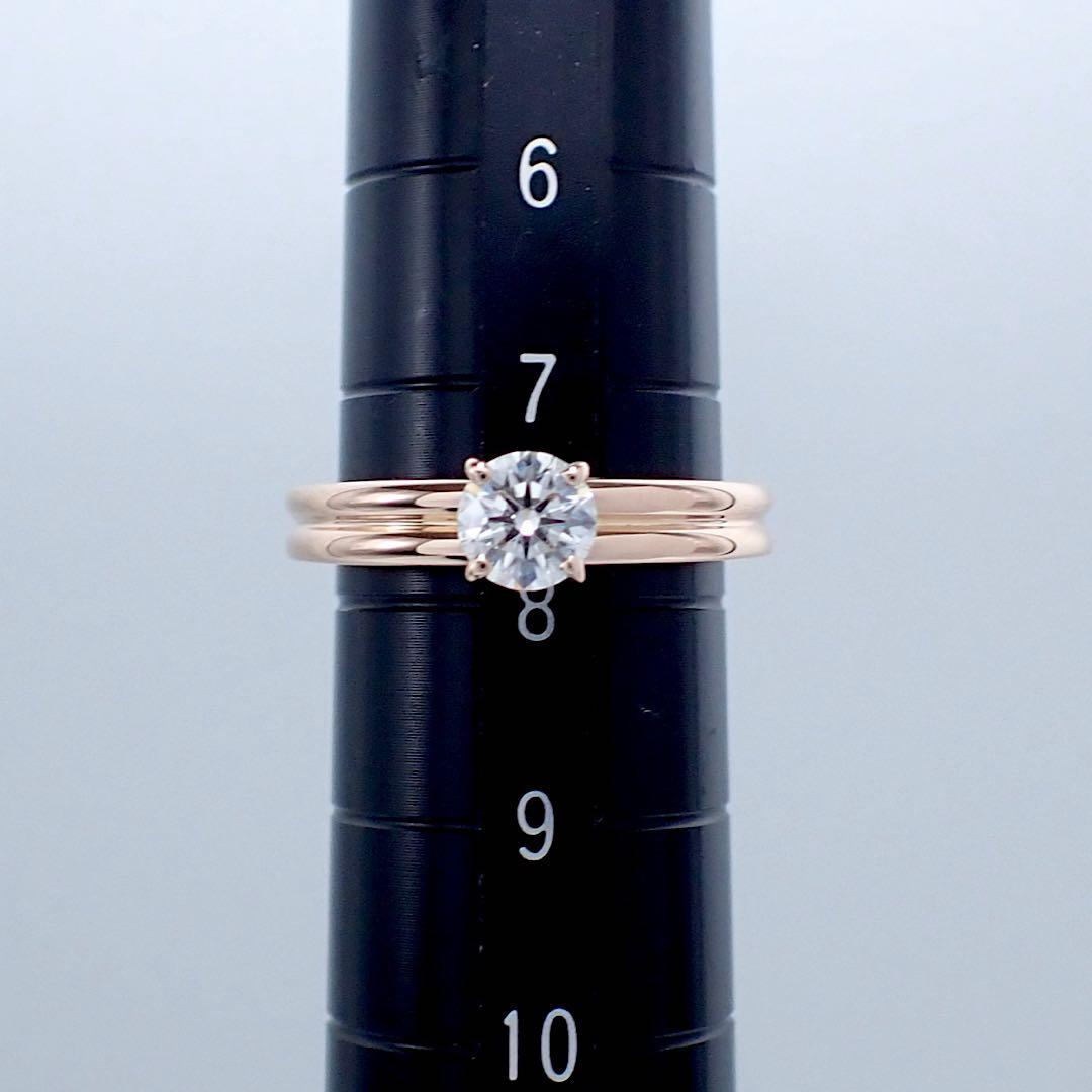 ブシュロン ゴドロン 0.42ct K18PG ダイヤモンドリング 48号