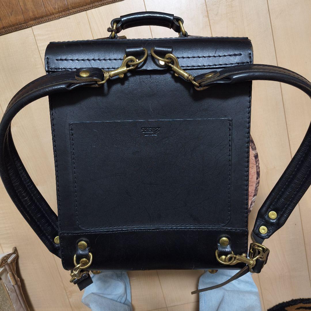 黒 レザー ランドセル フラップ式