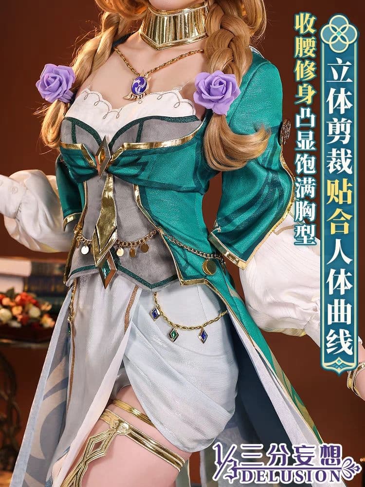 原神げんしん リサ 三分妄想製 コスプレ衣装 高級感フルセット 新品