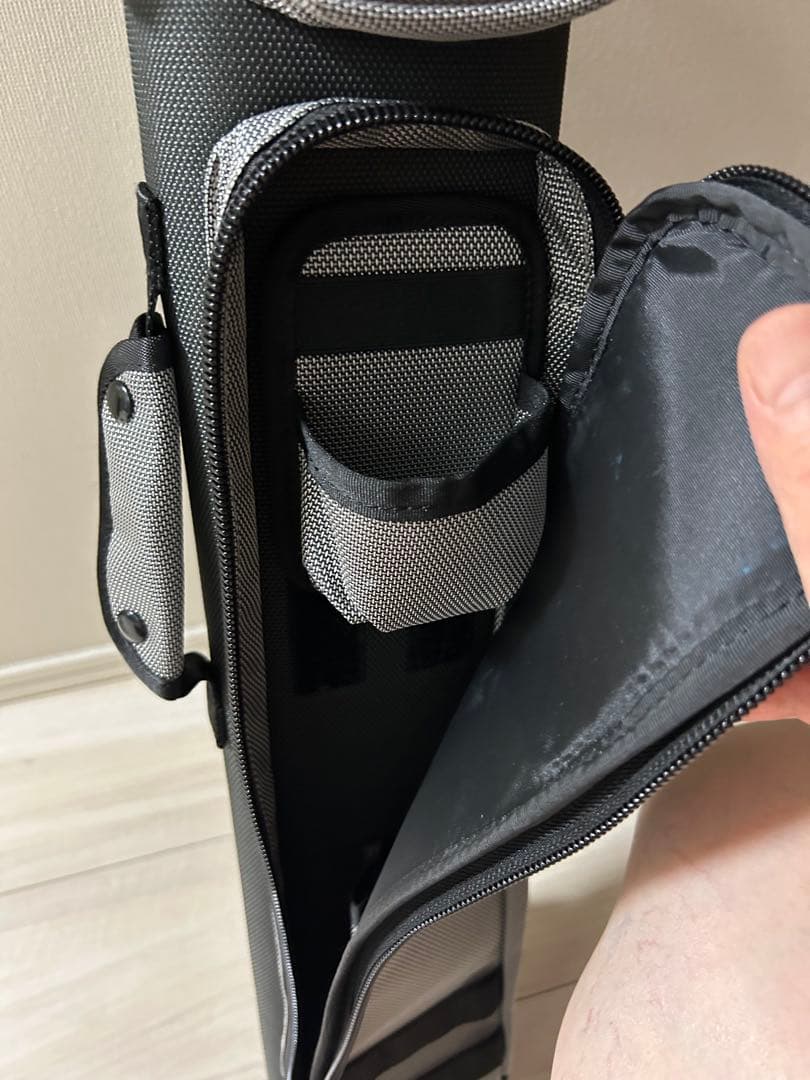 ビリヤード　キューケース☆スリーセカンズ ☆ブラックxグレー 2バット4シャフト