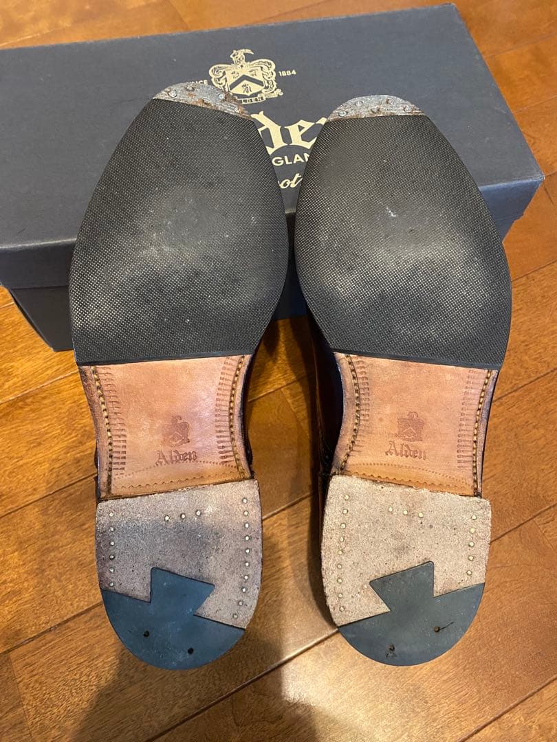 Alden オールデン 908 バーガンディ カーフ 6ハーフ 6.5 中古美品